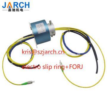 Multi channel high voltage + 1 channel optical fiber signal combination slip ring high voltage up to 1000V photoelectric hybrid slip ring