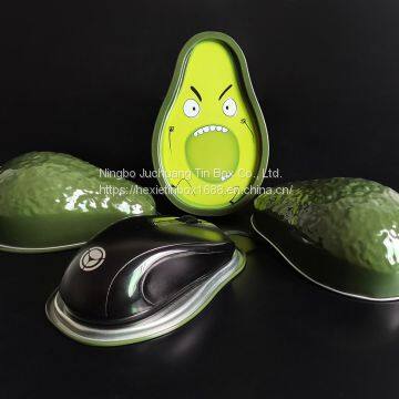 computer mouse Tin Customized Avocado shape Insert Sponge / Eva