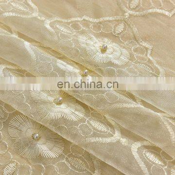 Beautiful European beaded embroidery curtains fabric