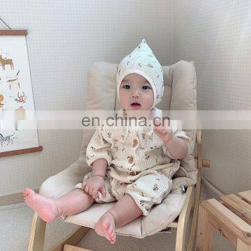 A0217# 2020 New Baby Bodysuit Style Baby One Piece Toddler Girls Clothing Newborn Baby Clothes With Hat