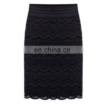 Ladies Lace Latest Pencil A- Line Skirt for Women Spring Summer 2020 photo-3