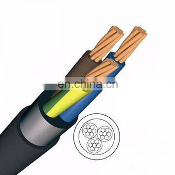 NYM-J cable Uo/U 300/500 V pvc insulation PVC sheathed copper solid cable 3 core x 2.5 sq mm factory price