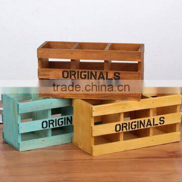 Accept custom antique stain color wooden storage crates vintage crate