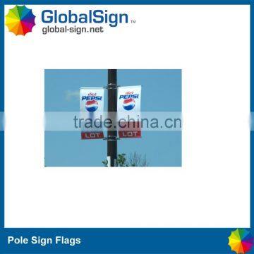 Good Quality Outdoor Pole Sign Hanging Banner For Commercial Advertisment