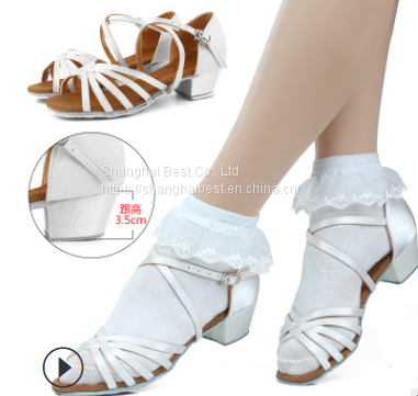 Latin dancing shoes children girls professional dance shoes