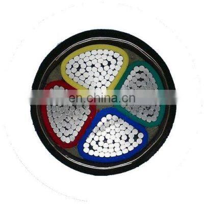 Pay later aluminum conductor PVC insulated steel tape armoured 4x25mm2 STA PVC sheathed power cable