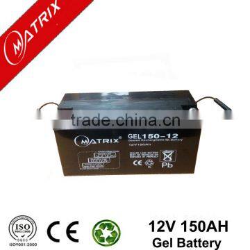 Deep cycle gel battery 12V 150ah with good price