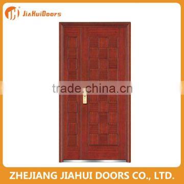 popular Hot selling modern armored steel wooden security door modern factory