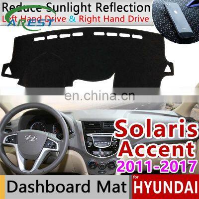 for Hyundai Solaris Accent 2011 2012 2013 2014 2015 2016 2017 RB Anti-Slip Mat Dashboard Cover Pad Sunshade Dashmat Accessories