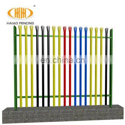 Free samples cheap and hot sales long lasting security palisade fence