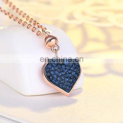 S925 Rose Gold Silver 100 Languages I Love You Projection Pendant Necklace photo-3