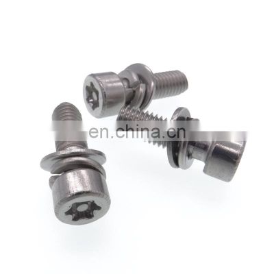 Stainless Steel Six Lobe Pan Head Torx Sems Machine Screw With double Washer in China