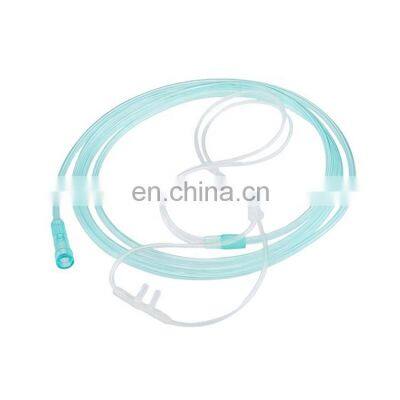 Medical Grade PVC Adult Nasal Breathing Airway Tubes Oxygen Cannula for Patient photo-3