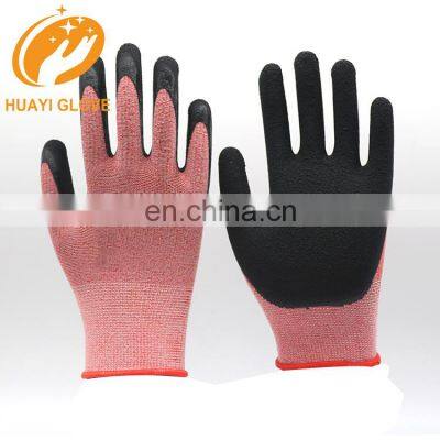 Seamless Knitted Nitrile Coated Children Cut Resistant Hand Safety Gloves For Industry Work