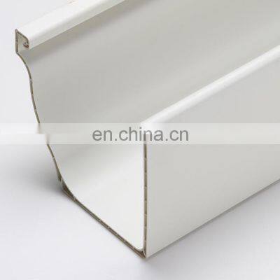 Green High Quality Building Material Villa Roof PVC Plastic Drainage System White Rain Gutter