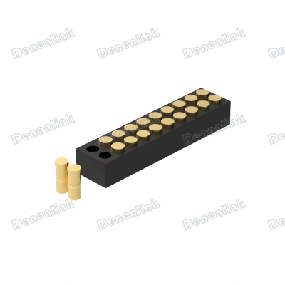Denentech 1.27mm Pitch Dual Row H2.0mm Straight SMT PogoPin Connector photo-2
