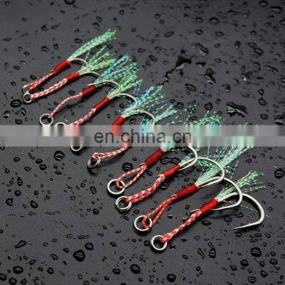 In Stock Rigged Tandem Jig Hooks for Slow Pitch Jigging Lures Assist Pike Hooks For Saltwater Fishing photo-3