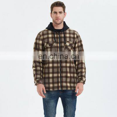 Рождественский осенне-зимний мужской пуховатый термобельгий, теплая куртка, классический мужской рубашка, модная студенческая клетчатая рубашка, куртка из овчинного ворса photo-3