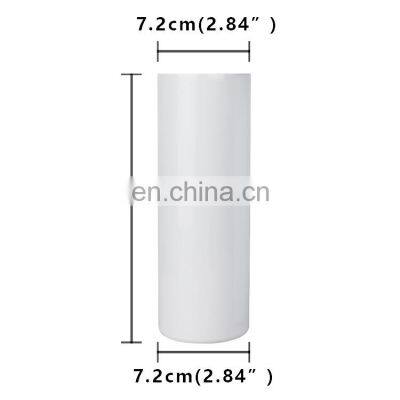 Sublimation Blank Skinny Tumbler Stainless Steel Double Wall 20oz Sublimation Tumbler Straight with Lid and Straw