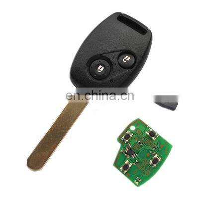 2 Button 433 / 315 / 313.8 Mhz ID46 Chip Smart Car Remote Cover Key For Honda CRV