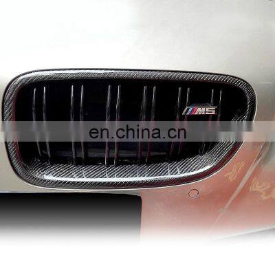 Front Grill for BMW F10 F18 M5 High Quality Carbon Fiber Single Slat Line Bumper Grill for BMW 5 Serious 2010-2017 photo-4
