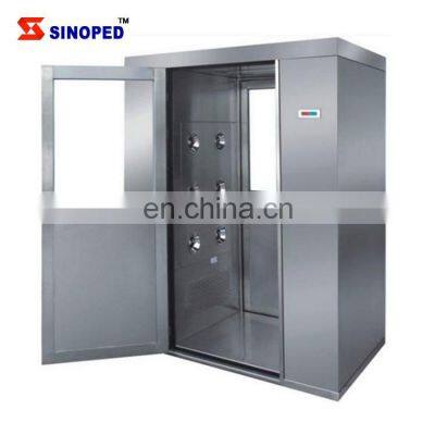 12 Nozzles air shower clean room with passing box automatic blowing air shower with full stainless steel