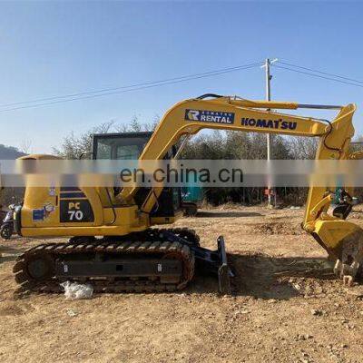 Japan original pc70-8 mini excavator , Used komatsu pc60 pc70 pc90 excavator , Komatsu digging machine for sale