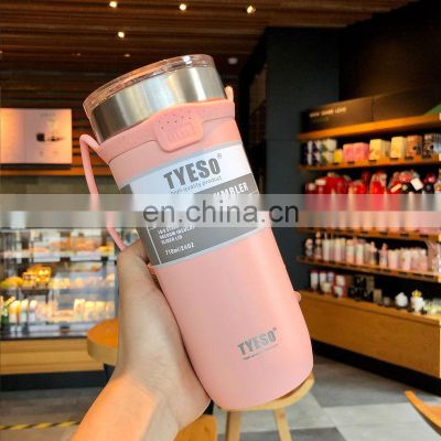 Tyeso 18 OZ Stainless Steel Vacuum Flasks Thermos Cup Travel Tyeso Tumble Mug Cup With Silicone Sleeve Drinkware for Gifts