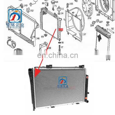 Automatic Engine Cooling Radiator for C Class W202 R170 SLK230 C280 2025003203