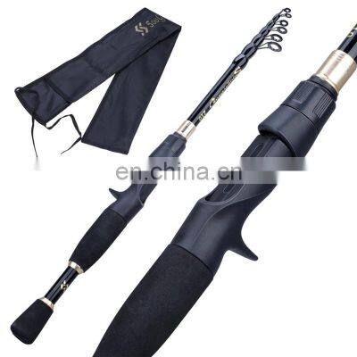 Carbon Fiber Ultralight Telescopic Fishing Pole 1.8-2.4m Spinning & Casting Rod Carbon Fiber Ultralight Travel Lure Fishing Rod photo-3