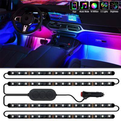 Auto Interior Atmosphere Music Light Car RGB LED Strip Light Decorative Dreamcolor Waterproof Atmosphere Lamps photo-2