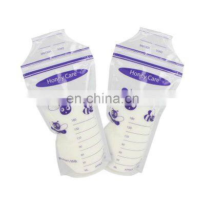 Custom Printing Breastmilk Baby Milkbags Breast Milk Storage Bags 100% BPA Free Transparent Stand up Pouch With Zipper photo-4