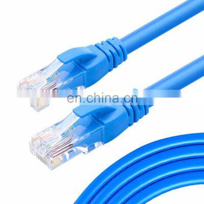 Factory price blue patch cable cord machine utp rj45 ethernet cat6 patch cables patch cord