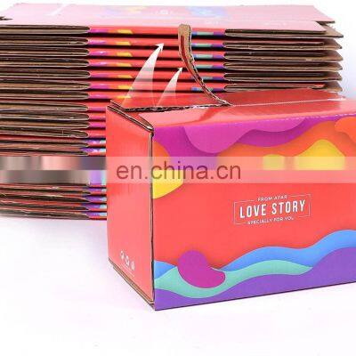 Custom Printed Logo Sturdy Storage Box Foldable Packaging Corrugated Carton Custom Closing Self Stick Zipper Mailer Shipping Box photo-5