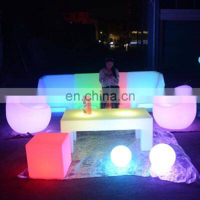 Big Size LED Cube Luminous Huel Bars Tables Battery Rechargeable Furniture Luminous Modern Led Bar Stools photo-5