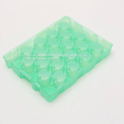 Green PET Vacuum Forming Plastic Blister Trays for Auto Parts Blister Packaging Inner Pallets photo-3