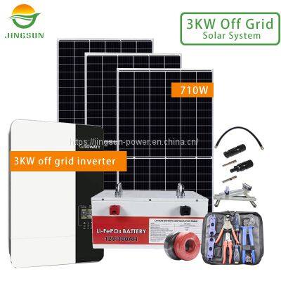 3KW Off Grid Solar System 710W panels