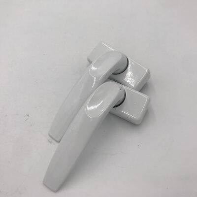 Square BEND Tubular Stainless Steel Brushed Door Handle on Square Rose With Escutcheon photo-5