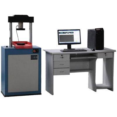 YAW-100 machine d'essai de compression automatique informatisé, équipement d'essai de compression pour mortier, tester de compression pour matériaux de construction