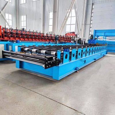 Full Automatic Roofing Tile IBR Metal Sheet Roof Panel Tile Making Roll Forming Machine for Making Roof Sheets photo-3
