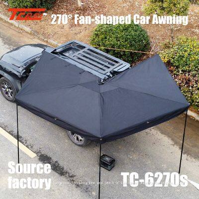 Автомобильный боковой 270° тент-раскладной небосклон, навес для автомобиля из алюминиевого сплава и оксфордского ткани, для похода, против дождя и солнца