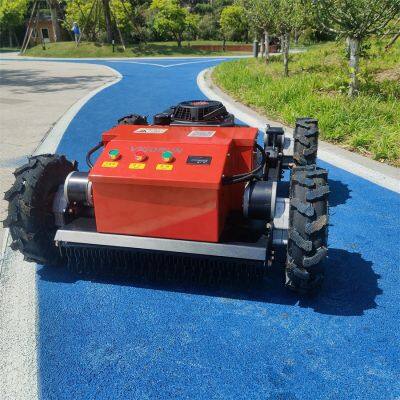 Industrial Agriculture Gasoline Powered Self-Charging Cordless R/C Lawn Mower With Single Cylinder Engine