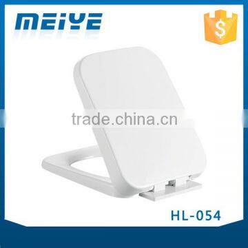 HL-054 MEIYE PP 435*350*58mm Rectangle Soft-closing Toilet Seat Cover Ramp Down Toilet Lid