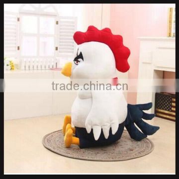 big white stuffed plush chicken toy