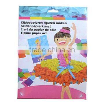 Paper Craft for Kids-New Tissue Paper Art,Dancing Girl