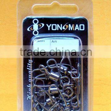 Rolling swivel with insurance snap fishing tackle