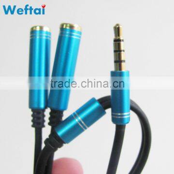 High grade 1 in 2 out splitter audio cable