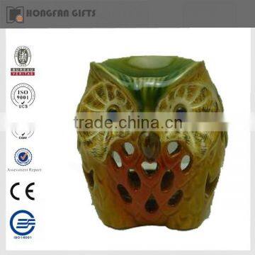 decorative ceramic owl with led