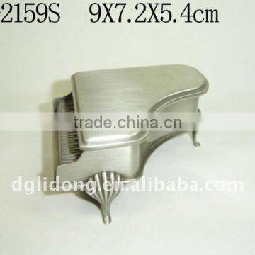 Pretty Polished Piano Design Metal Jewelry Box