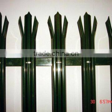 Powder coated Standard W Section pales steel palisade